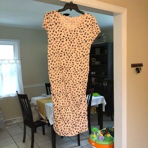 Leopard print maternity dress